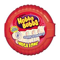 Hubba Bubba Mega Long Snappy Strawberry  56g
